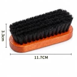 Handle Details Polishing And Cleaning Brush Horse Hair Wood Brush Leather Shoe Care And Cleaning Shoe Brush