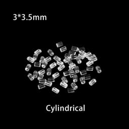 200-1000pcs/lot Soft Silicone Rubber Earrings Bullet Plastic Ear Plugging/blocked Earring Back DIY Jewelry Accessories