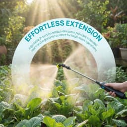 Electric Sprayer Multi Hole Nozzle Stainless Steel Telescopic Rod for Precision Garden Fertilizer Spraying
