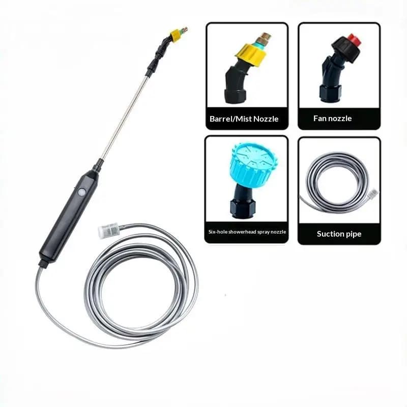 Electric Sprayer Multi Hole Nozzle Stainless Steel Telescopic Rod for Precision Garden Fertilizer Spraying