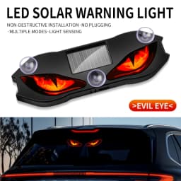 Solar Powered Car Neon Light Wireless Cool DEMON EYE Led Ambient Light Suction Cup USB Rechargeable Atmosphere Breathing Lamp