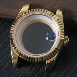 39mm For 8285 Movement Watch Accessories Fit 31mm Dail Watch Case Stainless Steel Men Automatic Watch Sapphire Glass Suitable