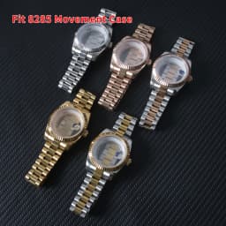 39mm For 8285 Movement Watch Accessories Fit 31mm Dail Watch Case Stainless Steel Men Automatic Watch Sapphire Glass Suitable
