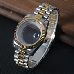 39mm For 8285 Movement Watch Accessories Fit 31mm Dail Watch Case Stainless Steel Men Automatic Watch Sapphire Glass Suitable