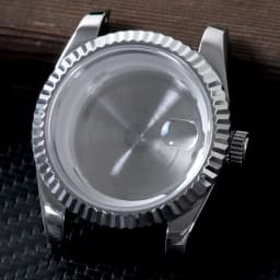 39mm For 8285 Movement Watch Accessories Fit 31mm Dail Watch Case Stainless Steel Men Automatic Watch Sapphire Glass Suitable
