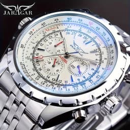 High-End Men's Watches Are a Stylish and Functionally Practical Mechanical Timepiece Made of Stainless Steel, Featuring a Hollow Design and a Large Dial. Its Attractive Appearance Makes It Suitable for Everyday Gifts, and It Requires No Batteries. It Is a Stylish, Business-Casual, Versatile, and Handsome Men's Watch with a Unique Personality.