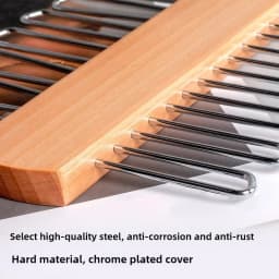 Ties Hanger Holder Rack Silk Scarf Belt Clothes Organizer Cabinet Wooden Storage Hanging Rack Storage Holder For Wardrobe Closet