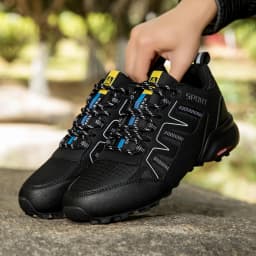 Men's Casual Shoes,Anti-Collision Toe Hiking Sports Shoes,Breathable And Non-Slip,All-terrain Camping Mountain Walking Shoes