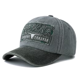 Hot Sale Unisex Washed Cotton Vintage Baseball Cap TEXAS Letter Embroidery Outdoor Sports Dad Hat For Men And Women