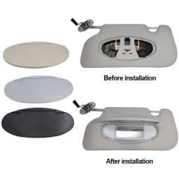 Car Sun Visor Sunshade Panel Housing Vanity Mirror Cover For MINI Cooper S One D JCW R55 R56 R57 R59 R60 Interior Accessories