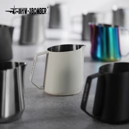 MHW-3BOMBER Milk Frother Jug 600ml Milk Frothing Pitcher Steaming Pitchers for Coffee/Cappuccino/Latte Art Coffee Accessories