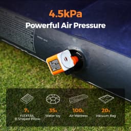 VOLLYC Electric Air Pump, NANO PUMP 5,Ultralight Portable Air Pump Rechargeable, suitable for air mattress, vacuum bag, camping