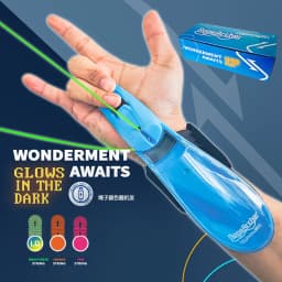Night Glow Rope Launcher Wristband Automatic Recoil Flying String Shooter Interactive Entertainment For Kids And Pets Ideal