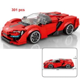 Speed City Racing Car Building Blocks Sports Technical Car Racer Vehicle Supercar Moc Model Educational Brick Toys Gift