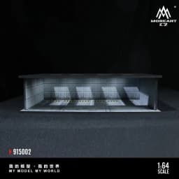 1/64 Scale Car Parking Lot Realistic Miniatures Garage Diorama Scenery Models Car Repair Shop Scene Display Car Garage Model Set