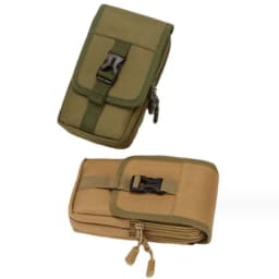 Outdoor Waterproof Military Waist Pack Men Phone Pouch Camping Hunting Tactical Waist Bag Double Layer Men's Storage Bag