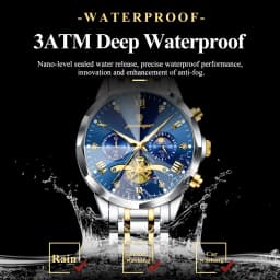 POEDAGAR Luxury Men Watch Top Original Waterproof Luminous Chronograph Man Wristwatch Stainless Steel Quartz Men's Watches Reloj