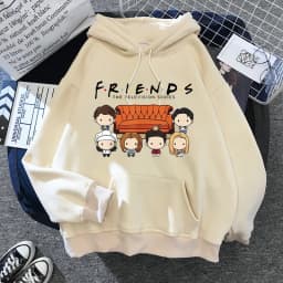 Friends TV Show Hoodies for Women, Funny Cartoon Friends Hoodies, Ullzang Graphic, Vintage Anime Sweatshirt, Female Hoody, 90s