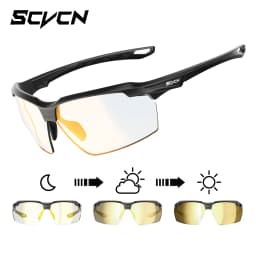 SCVCN Photochromic Cycling Glasses UV400 Outdoor Sports Running Men's Sunglasses Road MTB Bicycle Goggles Women Bike Eyewear