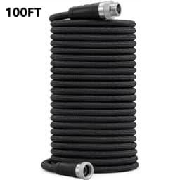 25/50/75/100 FT Non-Expandable Garden Hose, Lightweight Water Hose With TPE Inner Tube, Anti-Kink Braided Hose For Car Wash Yard Patio