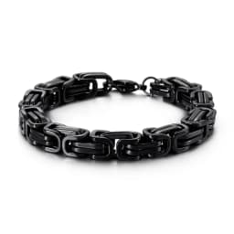KALEN Wholesale Dubai Stainless Steel Byzantine Chain Bracelet Men Fashion Male 16-24cm Gold Color Wrap Bangle Biker Jewelry