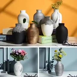 Ceramic Vase For Home Decor Nordic Flower Pot Home Living Room Decoration Flower Vase Cachepot For Flowers Modern for interior