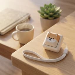 Shiba Inu Puppy Mechanical Keyboard Fidget Spinner 3D Printed Base Removable Keycap Stress Relief Toys Portable Keychain Gifts