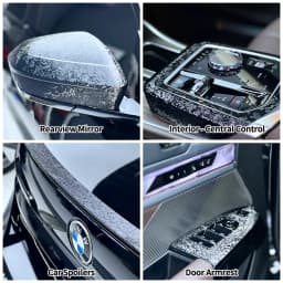 Ghost Black Carbon Fiber Wrap Film Forge Cosmic Sticker for Motorcycle Modified Car Body Interior Tuning Decor Car Accessories