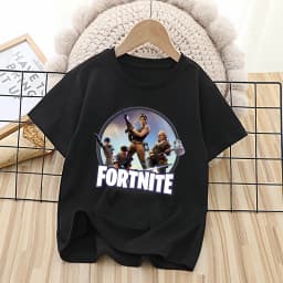 Fortnites Kids T-shirts Anime Printed Figures Fortress Night Tees Game Short Sleeves Summer Tops Boys Girl Children Clothes Gift