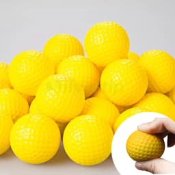 10pcs/lot Soft Indoor Practice PU Yellow Golf Balls Training Aid Drop Shipping Wholesale Gift for Golfers