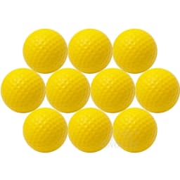 10pcs/lot Soft Indoor Practice PU Yellow Golf Balls Training Aid Drop Shipping Wholesale Gift for Golfers