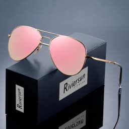 Pilot Men's Sunglasses Metal Frame Mirror Sun Glasses for Women Classic Driving Eyewear Uv400 Outdoor Camping