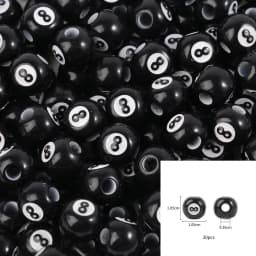 20/50Pcs Sport Basketball Baseball Tennis Beads Spacer Acrylic Beads For Making Bracelet Necklace DIY Craft Jewelry Supplies