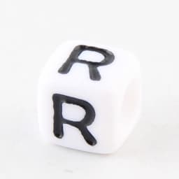100-500pcs Square White and Black Mixed Letter Acrylic Beads Cube Loose Spacer Alphabet Beads For Jewelry Making Diy Accessories