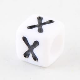 100-500pcs Square White and Black Mixed Letter Acrylic Beads Cube Loose Spacer Alphabet Beads For Jewelry Making Diy Accessories