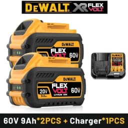 DeWALT 100% Original Battery 20V/60V 6Ah 9Ah MAX FlexVolt for DCB606 DCB205 DCB206 DCB209 DCB182 Power Tool with Battery
