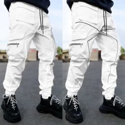Men's Reflective Cargo Pants 2026 New Hip Hop Casual Joggers Trousers Multi-Pocket Men Sweatpants Streetwear Sports Pant M-3XL