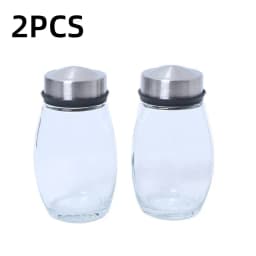 NEW Single Bottle Glass Jar and Spice Jar Set Rack Glass Seasoning Sugar Pepper Bottles Salt Shakers Holder Kitchen Storage Rack