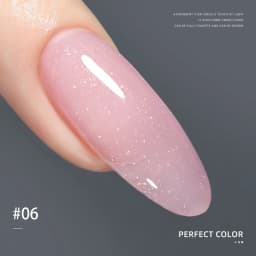 PERFECT COLOR 4-in-1 Builder Nail Gel,20g 12 Colors Rubber Base Gel Polish,Extension for DIY Salon Girls Home,Nail Art Brushes