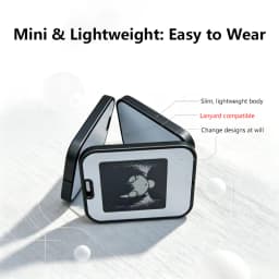 Lenovo Mini Electronic Clicking NFC E-Ink Screen Desktop Ornament 1.54-inch E-Ink Screen Bag Charm Wall Decoration Pet Ornament