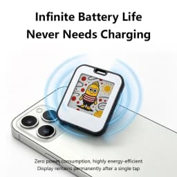 Lenovo Mini Electronic Clicking NFC E-Ink Screen Desktop Ornament 1.54-inch E-Ink Screen Bag Charm Wall Decoration Pet Ornament
