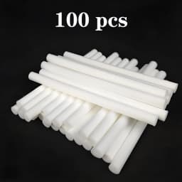 7x73mm Unscented Cotton Refill Sticks Odorless Absorbent Cotton Wicks Replacement for Car Vent Diffuser Essential Cotton Rods