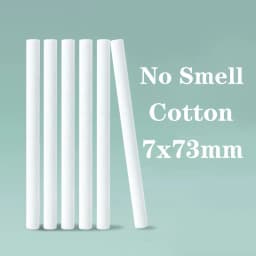 7x73mm Unscented Cotton Refill Sticks Odorless Absorbent Cotton Wicks Replacement for Car Vent Diffuser Essential Cotton Rods