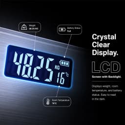 High Precision, Digital Weight Scale, Household Body Scale, Thick Tempered Glass LCD Bathroom Scale, Weight Loss Scale