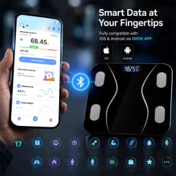 Intelligent High-Precision Digital Weight Scale, Wireless Bathroom Scale, Can Be Connected to App to Synchronize Data