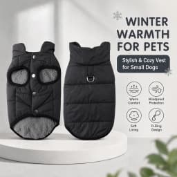 Pet Dog Jacket Warm Winter Coat for Small Medium Dogs Cat Waterproof Puppy Clothes Thick Fleece Dachshund French Bulldog Apparel