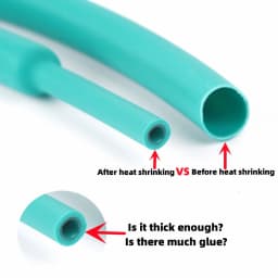 5m 4:1 Adhesive heat shrink tube, color heat shrink tube, double wall heat shrink tube Inner diameter of circle 2 4 8 10 25 30mm