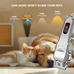 Professional Dog Hair Clippers Full Metal Rechargeable Pet Trimmer Cat Shaver Cutting Machine Puppy Grooming Haircut Low Noice