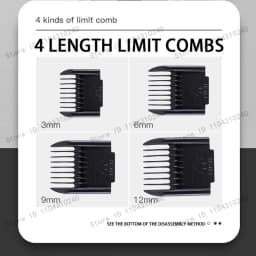 Electric Pet Clipper Grooming Kit for Dogs Reachageable Trimmer Haircut Cat Hair Cutting Remover Quiet Nail Grinder Machine Set