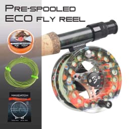 Maximumcatch ECO Fly Fishing Reel 3/4/5/6/7/8WT Large Arbor Die Casting Aluminum Fly Reel Smooth Drag Trout Bass Fishing Reel